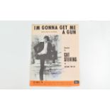 Cat Stevens Autograph -1960's- on sheet music 'I'm Gonna Get Me A Gun'