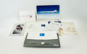 Concorde - Folder of Original Items.