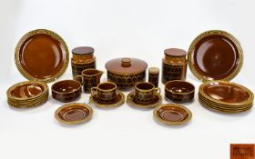Hornsea Pottery Part Dinner Set To Include- 6 Dinner Plates, 6 Side Plates, 6 Saucers, 6 Teacups,