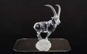Swarovski Crystal Figure Ibex Part of Endangered Species Series Designer Heinz Tabertshofer code