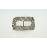 Large White Metal Cast Buckle, Of Floral Design, Engraved To Back 1 June 1911