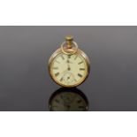American Waltham 14ct Gold Plated Open Faced Pocket Watch with two plates of 14ct gold composition