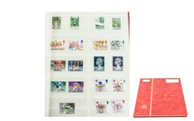 8 Page A4 Stock Book full of GB Stamps from 1979 to 1987 £50 in face value of early commemoratives.
