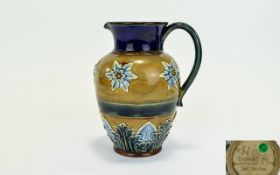 Doulton Lambeth Very Early Jug, Made Only For Claudinns Ash & Sons, North London. Dated 1859 to