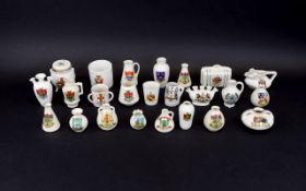 A Collection Of Arcadian And Crested Ware Twenty five pieces in total to include souvenirs from