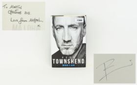 Pete Townshend 'The Who Am I' Book with Autograph inside.