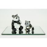 Swarovski SCS Collectors Society Annual Edition Figure 'Endangered Wildlife' Pandas Mother and