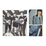 The Beatles Autographs of Ringo Starr& Paul McCartney on pics, removed from 1960's autograph