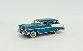 Franklin Mint Top Quality Precision Die-Cast Scale Model 1.24 of a 1956 Chevrolet Nomad In Wonderful