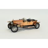 Franklin Mint Hand Finished Die-Cast Scale Model 1.24 1921 Rolls Royce, Silver Ghost, Specially