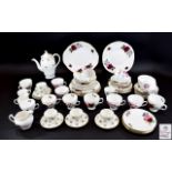 Mixed Lot Of Part Teasets Comprising 23 Pieces Of Colclough, 15 x Gainsborough, 15 x Crown Royal And