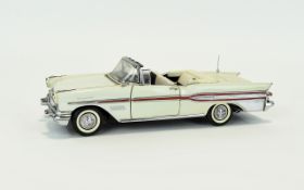 Franklin Mint Top Quality Precision Die-Cast Scale Model 1.24 of a 1957 Pontiac Bonneville