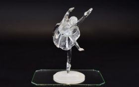Swarovski Silver Crystal Figure 'When we were Young' Ballerina. Designer Martin Zendron. Code number