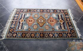 Turkish Very Good 1970's Woollen Close Stitched Rug of Excellent Proportions and Design - Please See