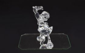 Swarovski Crystal Figure 'Disney Showcase' Donald Duck Designer Team Code number 9100 000 004.