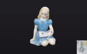 Royal Doulton Figure Alice In Wonderland HN 2158 Designer M Davies Issued 1960 - 1981 Height 5