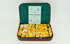 Chad Valley & Co Mah - Jongg Game Set with Leather Case.