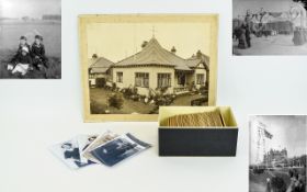 Fylde Interest Collection Of 70 Early 20thC Glass Negatives Of Blackpool, The Cleveleys And