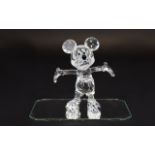 Swarovski Crystal Figure 'Disney Showcase' Mickey Mouse Designer Edith Mair. Code number 9100 NR 000