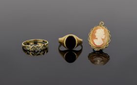 A Small Collection Of 9ct Gold Jewellery All Fully Hallmarked Comprises three items to include,