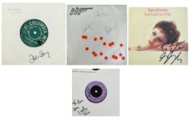 James Bond Autographs on Original Recoed Sleeves, John Barry, Sheena Easton, Lulu, A-Ha by 3.