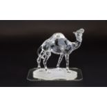 Swarovski Silver Crystal Figure African Wildlife Collection 'Camel' Designer Heinz Tabertshofer,