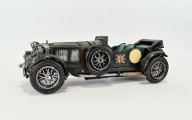 Jayland - Handmade Vintage Tin Plate Military Officer Car, Features Highly Detailed, Hand Painted