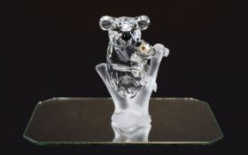 Swarovski Crystal Figure 'Rare Encounters Group' 'Koalas Cutest Hug' Code number 9100 NR 000 121