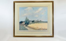 Signed Limited Edition Print 'La Route Du Village' By Marcel Dyf Numbered 386/500 and signed in