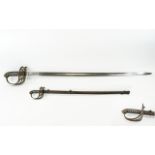 A Nineteenth Century Ceremonial North Yorks Rifle Sword Late 19thC Sword with original scabbard