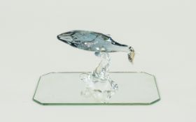 Swarovski SCS Collectors Society Annual Edition 2012 Crystal Figure Young Humpback Whale 'Paikea'