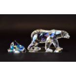 Swarovski S.C.S Annual Edition Collectors Society Crystal Figure And Plaque Exclusively for