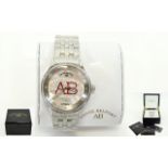 Andre Belfort Grande Dame Red Diamond & Diamond Set Stainless Bezel Automatic Wristwatch model