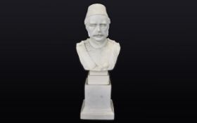 Parian Ware Bust Major-General Charles George Gordon CB (28 January 1833 - 26 January 1885), Also