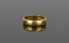 22ct Gold Wedding Band, fully hallmarked Excellent condition.