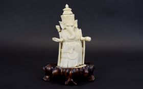 Late 19th Century Carved Ivory Indian El