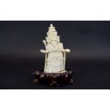 Late 19th Century Carved Ivory Indian El