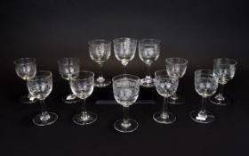 A Set Of Sherry Glasses Twelve in total