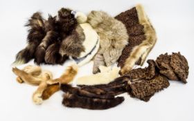 A Collection Of Mink Fur Collars And Fur