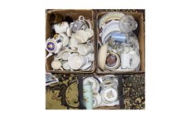 Three Boxes Of Ceramics A Large collecti