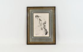 Franco Matania (born 1922) Nude Pencil 8