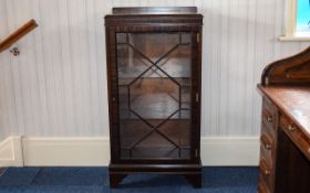 Display Cabinet Dark wood single door ca