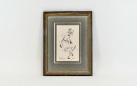 Franco Matania (born 1922) Nude Pencil 8