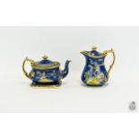 Carlton Ware Mikado Cobalt Lustre Tea An