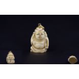 Antique Period - Well Carved Ivory Buddh