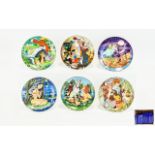Walt Disney 'Cartoon Classics' Series of Fine Porcelain Plates,