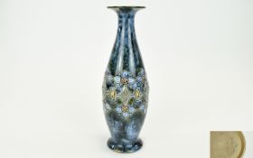 Royal Doulton Baluster Vase, a band of applied decoration, with hints of late Art Nouveau styling,