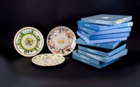 Large Collection of Wedgwood Boxed Cabinet Plates comprising 1990-1999.