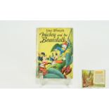 Vintage Walt Disney Collectable Hardcover Book ' Mickey and The Beanstalk.