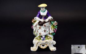 Potschappel - Nice Quality Early to Mid 20th Century Hand Painted Porcelain Figure of a Young